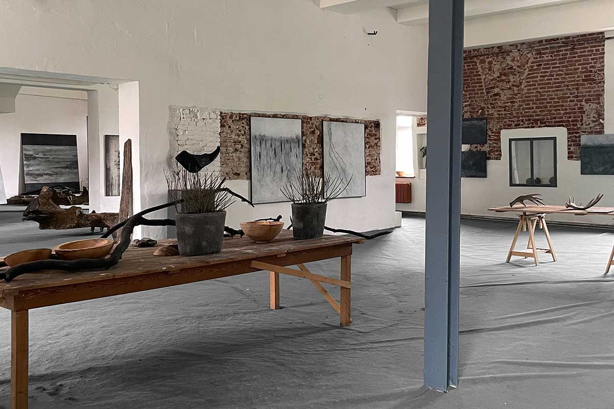 Ausstellung in der Süßmosterei  zur Jubiläumsfeier 20 Jahre Atelier Schloss Wissen, 2024